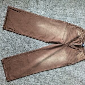 Fashion Nova Brown Wide Leg Jeans